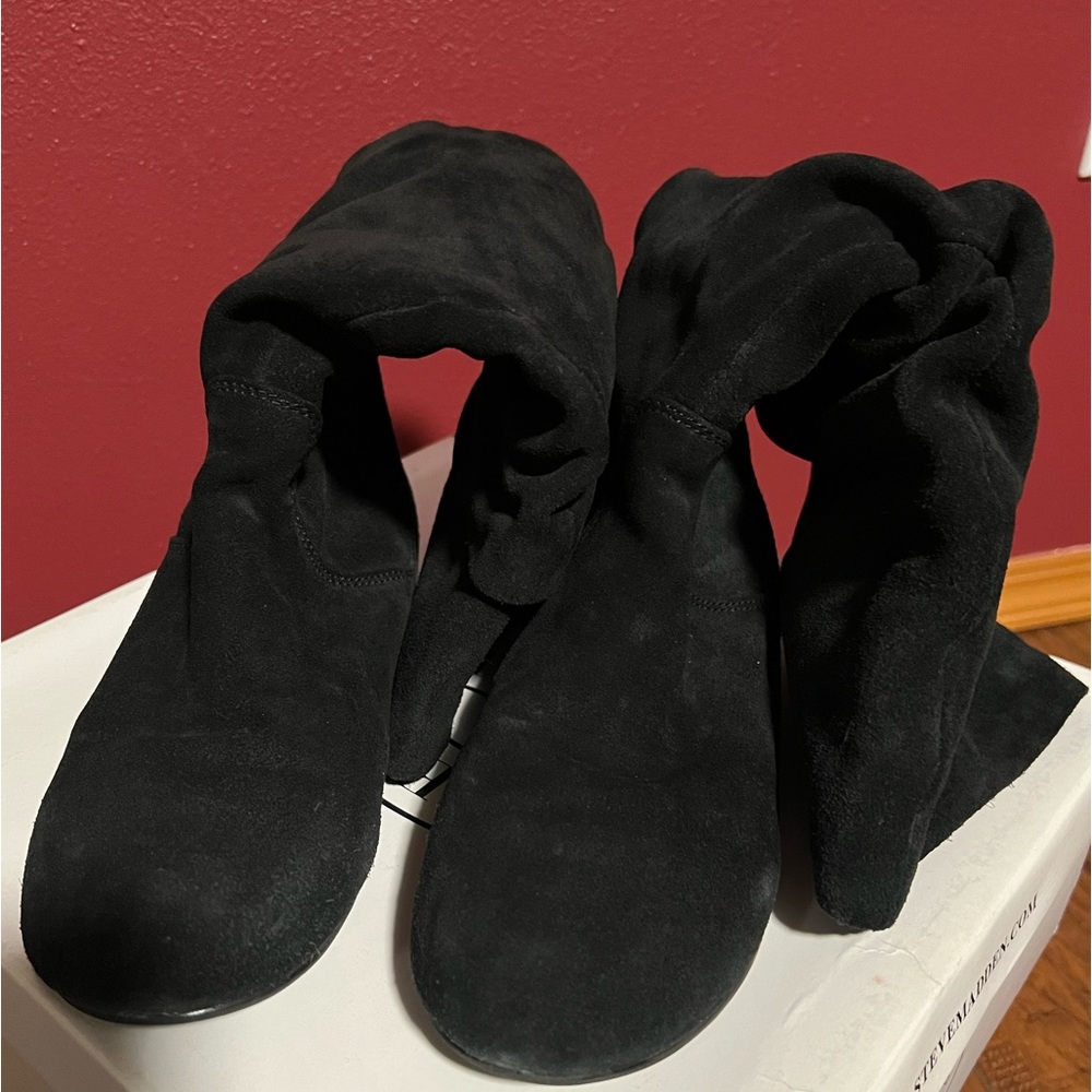 Long suede boots by Steve Madden. Size 7.